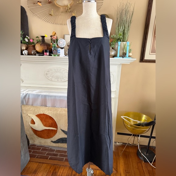 Djerf Avenue Breezy Embroidered Dress Black in M - Picture 8 of 15